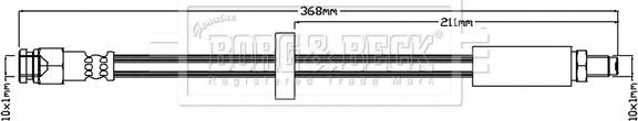 Borg & Beck BBH6776 - Тормозной шланг unicars.by