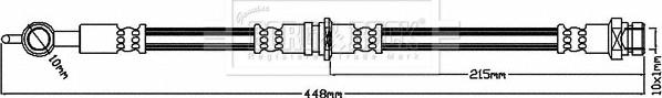 Borg & Beck BBH8006 - Тормозной шланг unicars.by