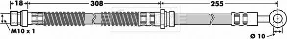 Borg & Beck BBH7501 - Тормозной шланг unicars.by