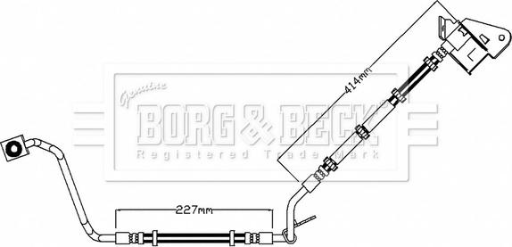 Borg & Beck BBH7625 - Тормозной шланг unicars.by