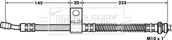 Borg & Beck BBH7003 - Тормозной шланг unicars.by