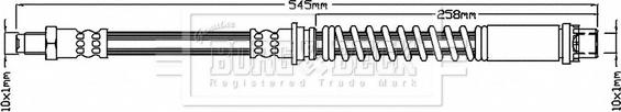 Borg & Beck BBH7183 - Тормозной шланг unicars.by