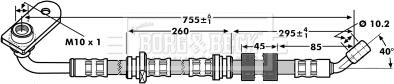 Borg & Beck BBH7209 - Тормозной шланг unicars.by