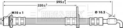 Borg & Beck BBH7236 - Тормозной шланг unicars.by