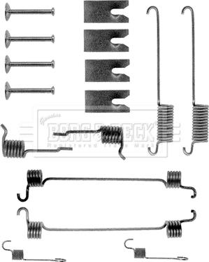 Borg & Beck BBK6029 - Комплектующие, стояночная тормозная система unicars.by
