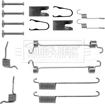 Borg & Beck BBK6135 - Комплектующие, барабанный тормозной механизм unicars.by