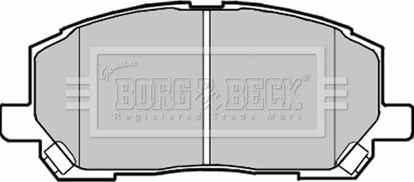 Borg & Beck BBP1951 - Тормозные колодки, дисковые, комплект unicars.by