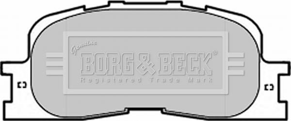 Borg & Beck BBP1952 - Тормозные колодки, дисковые, комплект unicars.by