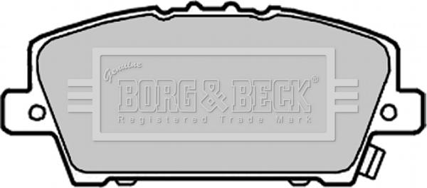 Borg & Beck BBP1986 - Тормозные колодки, дисковые, комплект unicars.by