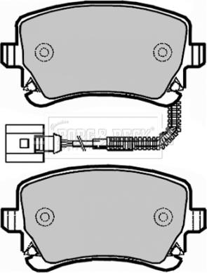 Remsa 0897.00 - Тормозные колодки, дисковые, комплект unicars.by