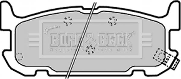 Borg & Beck BBP1936 - Тормозные колодки, дисковые, комплект unicars.by