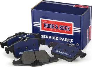 Borg & Beck BBP1931 - Тормозные колодки, дисковые, комплект unicars.by