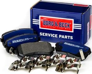 Borg & Beck BBP1924 - Тормозные колодки, дисковые, комплект unicars.by