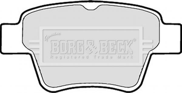 Borg & Beck BBP1920 - Тормозные колодки, дисковые, комплект unicars.by