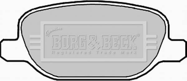 Borg & Beck BBP1978 - Тормозные колодки, дисковые, комплект unicars.by