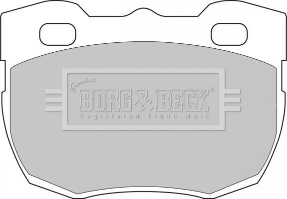 Borg & Beck BBP1496 - Тормозные колодки, дисковые, комплект unicars.by