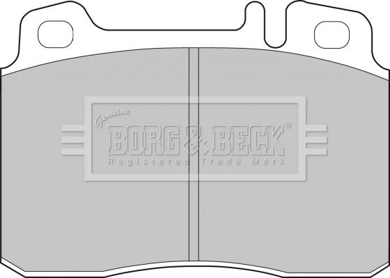 Borg & Beck BBP1492 - Тормозные колодки, дисковые, комплект unicars.by