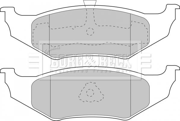 Borg & Beck BBP1450 - Тормозные колодки, дисковые, комплект unicars.by