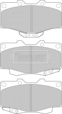 Borg & Beck BBP1469 - Тормозные колодки, дисковые, комплект unicars.by