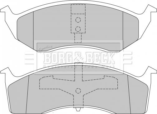 Borg & Beck BBP1465 - Тормозные колодки, дисковые, комплект unicars.by