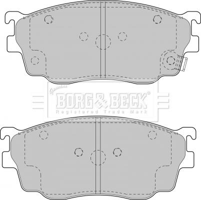 Borg & Beck BBP1404 - Тормозные колодки, дисковые, комплект unicars.by