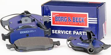 Borg & Beck BBP1408 - Тормозные колодки, дисковые, комплект unicars.by