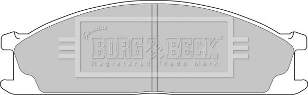 Borg & Beck BBP1486 - Тормозные колодки, дисковые, комплект unicars.by