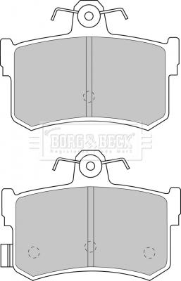 Borg & Beck BBP1482 - Тормозные колодки, дисковые, комплект unicars.by