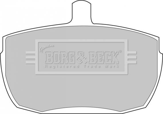 Borg & Beck BBP1422 - Тормозные колодки, дисковые, комплект unicars.by