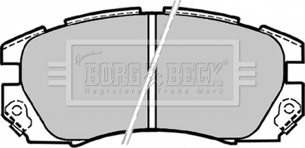 Borg & Beck BBP1479 - Тормозные колодки, дисковые, комплект unicars.by