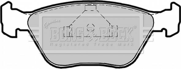 Borg & Beck BBP1475 - Тормозные колодки, дисковые, комплект unicars.by