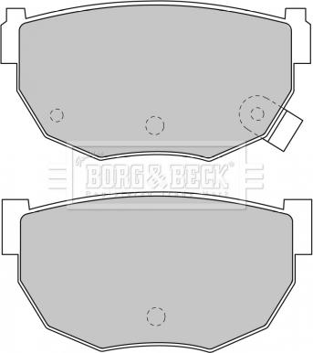 Borg & Beck BBP1549 - Тормозные колодки, дисковые, комплект unicars.by