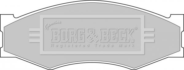 Borg & Beck BBP1551 - Тормозные колодки, дисковые, комплект unicars.by