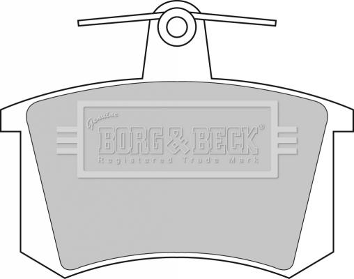 Borg & Beck BBP1503 - Тормозные колодки, дисковые, комплект unicars.by