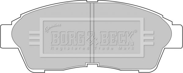 Borg & Beck BBP1502 - Тормозные колодки, дисковые, комплект unicars.by