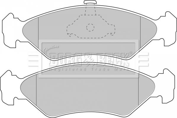 Borg & Beck BBP1510 - Тормозные колодки, дисковые, комплект unicars.by