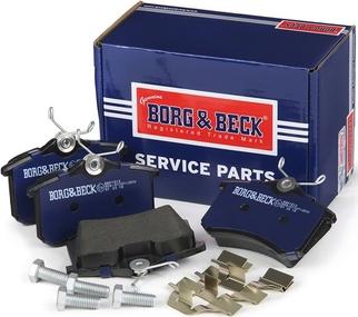 Borg & Beck BBP1512 - Тормозные колодки, дисковые, комплект unicars.by