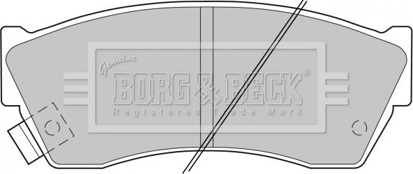 Borg & Beck BBP1529 - Тормозные колодки, дисковые, комплект unicars.by