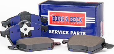 Borg & Beck BBP1645 - Тормозные колодки, дисковые, комплект unicars.by