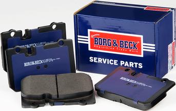 Borg & Beck BBP1631 - Тормозные колодки, дисковые, комплект unicars.by