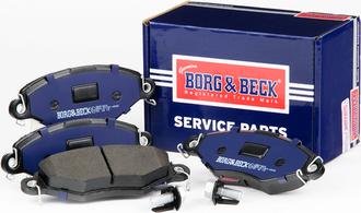 Borg & Beck BBP1623 - Тормозные колодки, дисковые, комплект unicars.by