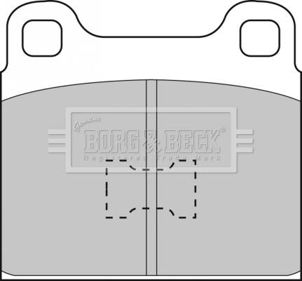 Borg & Beck BBP1001 - Тормозные колодки, дисковые, комплект unicars.by