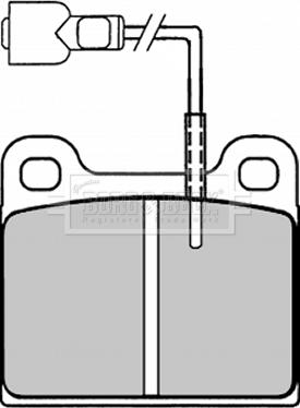 BENDIX 571254 - Тормозные колодки, дисковые, комплект unicars.by