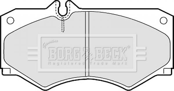 Borg & Beck BBP1089 - Тормозные колодки, дисковые, комплект unicars.by