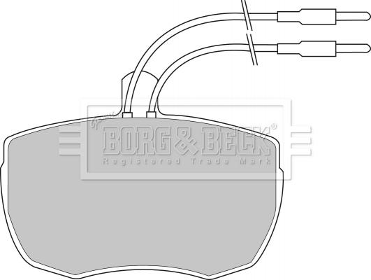 Borg & Beck BBP1024 - Тормозные колодки, дисковые, комплект unicars.by