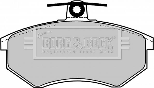 Borg & Beck BBP1027 - Тормозные колодки, дисковые, комплект unicars.by