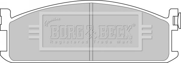 Borg & Beck BBP1075 - Тормозные колодки, дисковые, комплект unicars.by