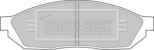 Borg & Beck BBP1071 - Тормозные колодки, дисковые, комплект unicars.by