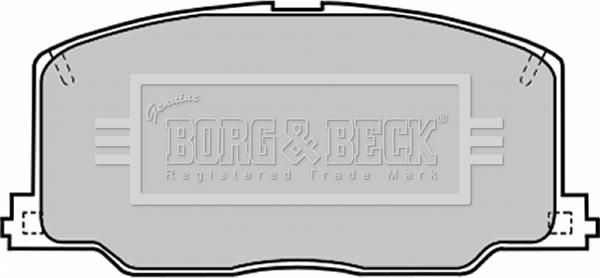 Borg & Beck BBP1168 - Тормозные колодки, дисковые, комплект unicars.by