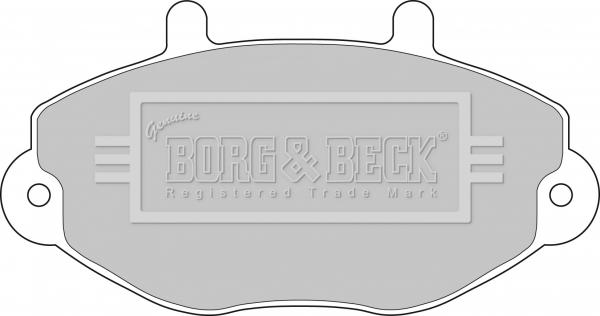 Borg & Beck BBP1108 - Тормозные колодки, дисковые, комплект unicars.by